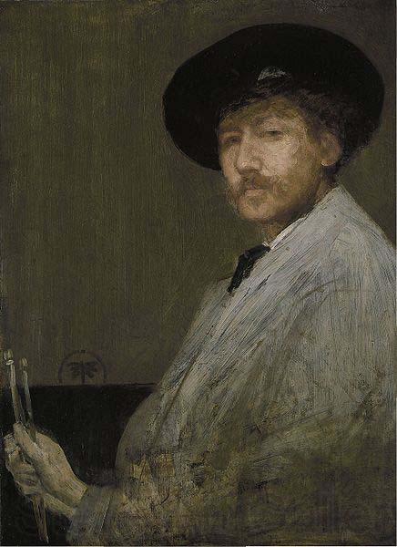 James Abbott Mcneill Whistler Arrangement in Gray Portrait of the Painter